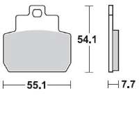 BRAKING Тормозные колодки 909SM1