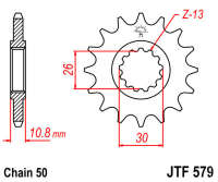 Звезда передняя JT JTF579.17
