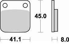 BRAKING Тормозные колодки 703SM1