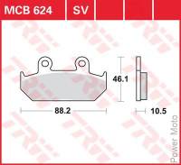 Колодки тормозные LUCAS MCB624SV