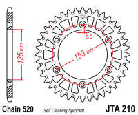 Звезда задняя легкосплавная JT JTA210.48