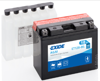 Акумулятор EXIDE ET12B-BS = YT12B-BS