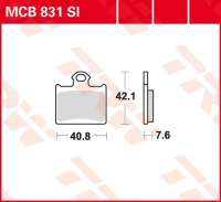 Колодки тормозные LUCAS MCB831SI