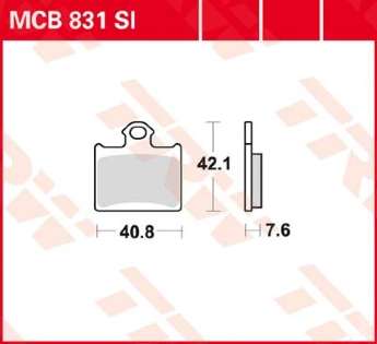 Колодки тормозные LUCAS MCB831SI