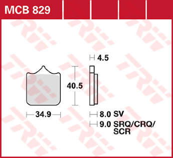 Колодки тормозные LUCAS MCB829SV