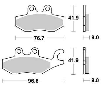 BRAKING Тормозные колодки 953SM1