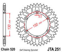 Звезда задняя легкосплавная JT JTA251.51
