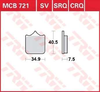 Колодки тормозные LUCAS MCB721SV