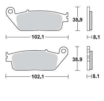 BRAKING Тормозные колодки 716SM1