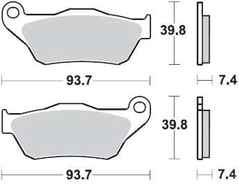 BRAKING Тормозные колодки 926SM1