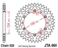 Звезда задняя легкосплавная JT JTA460.48
