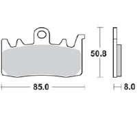 BRAKING Тормозные колодки 960CM55