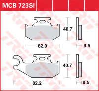 Колодки тормозные LUCAS MCB723SI