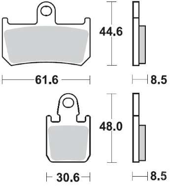BRAKING Тормозные колодки 928CM55