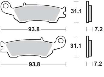 BRAKING Тормозные колодки 929CM44