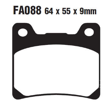EBC Тормозные колодки FA088
