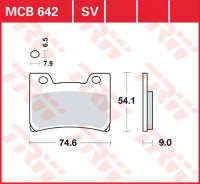 Колодки тормозные LUCAS MCB642SV