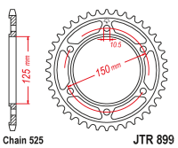 Зірка задня JT JTR899.45