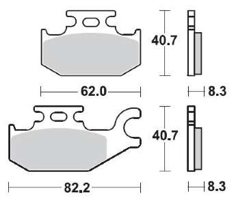 BRAKING Тормозные колодки 935CM44