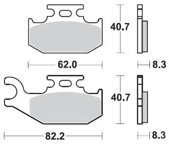 BRAKING Тормозные колодки 936CM44