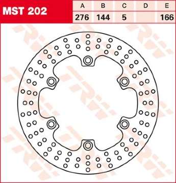 Тормозной диск LUCAS MST202