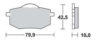 BRAKING Тормозные колодки 735SM1