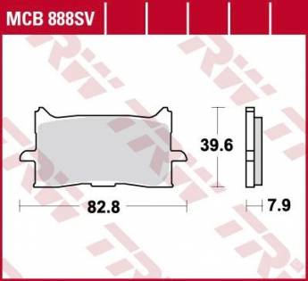 Гальмівні колодки LUCAS MCB888SV
