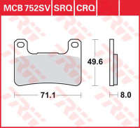 Колодки тормозные LUCAS MCB752SV