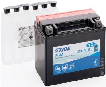 Акумулятор EXIDE YTX14L-BS = ETX14L-BS
