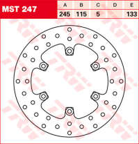 Тормозной диск LUCAS MST247