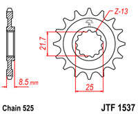 Звезда передняя JT JTF1537.16