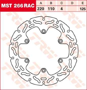 Тормозной диск LUCAS MST266RAC