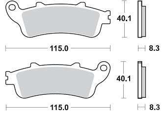 Гальмівні колодки задні Honda VFR 800 02-05