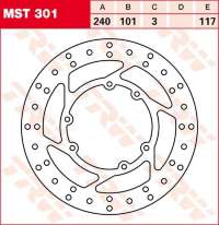 Тормозной диск LUCAS MST301