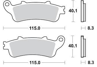 Гальмівні колодки передні Honda VFR 800
