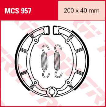 Гальмівні колодки задні TRW MCS957