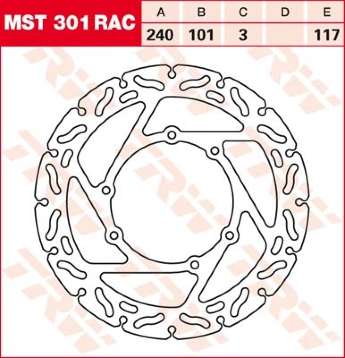 Тормозной диск LUCAS MST301RAC