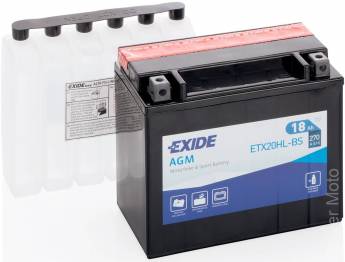 Акумулятор EXIDE ETX20HL-BS