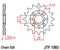 Звезда передняя JT JTF1565.13SC