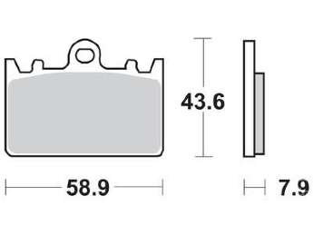 BRAKING Тормозные колодки 749SM1