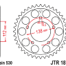 Звезда задняя JT JTR1871.48