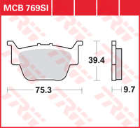 Колодки тормозные LUCAS MCB769SI