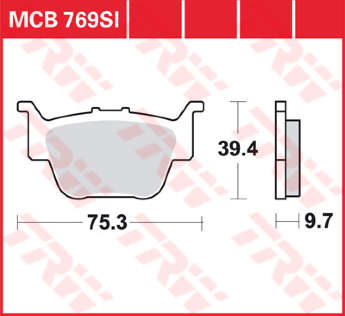 Колодки тормозные LUCAS MCB769SI