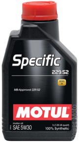 Моторное масло MOTUL SPECIFIC MB 229.52 5W-30