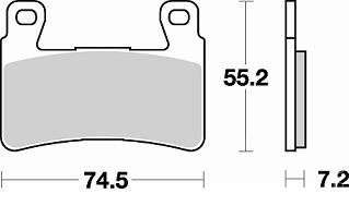 Тормозные колодки передние HONDA CBR600RR 03-04