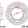 Зірка задня JT JTR1877.41