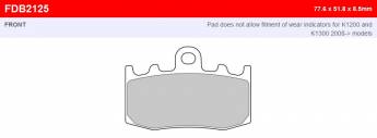 Колодки тормозные Ferodo FDB2125P