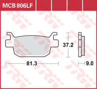 Колодки тормозные LUCAS MCB806SRM