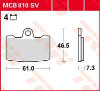 Колодки тормозные LUCAS MCB810SV