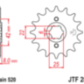 Звезда передняя JT JTF281.15